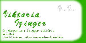 viktoria izinger business card