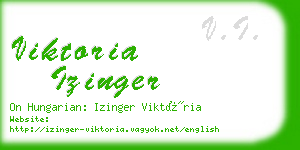 viktoria izinger business card